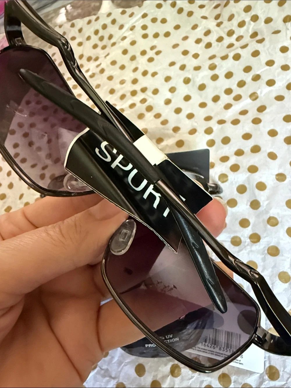 Sears Men's Sunglasses Black Frames with Dark Smoke Lenses